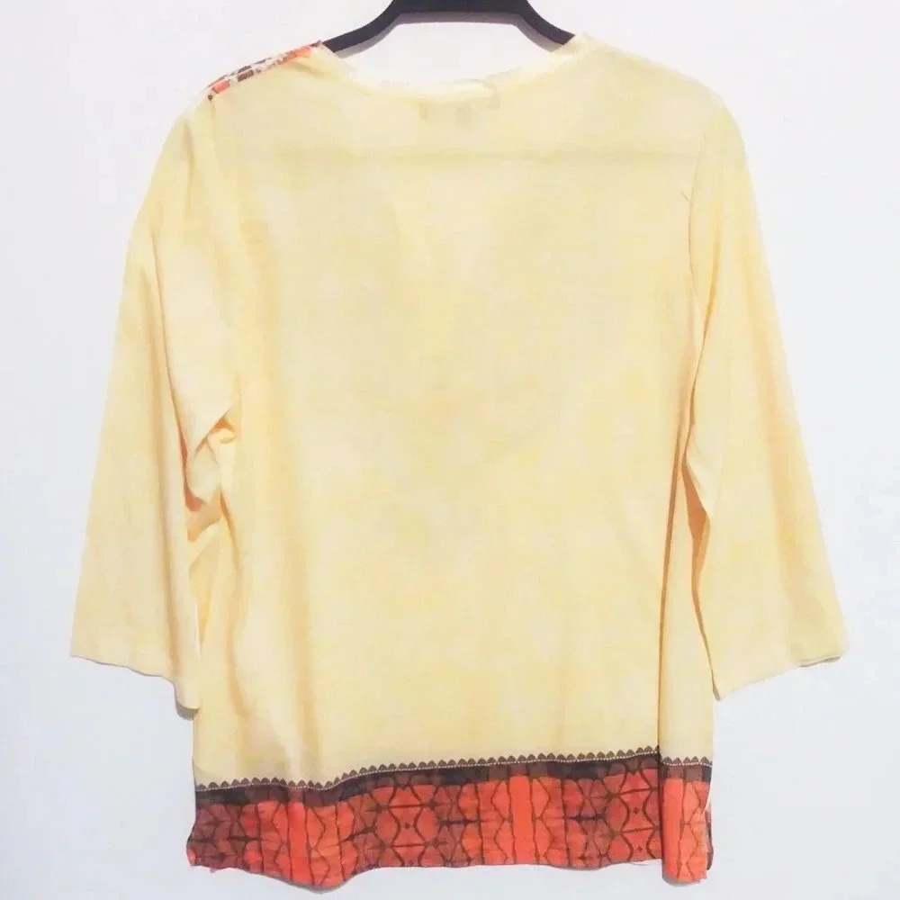 BLEU Print‎ Tunic Top - Picture 4 of 5